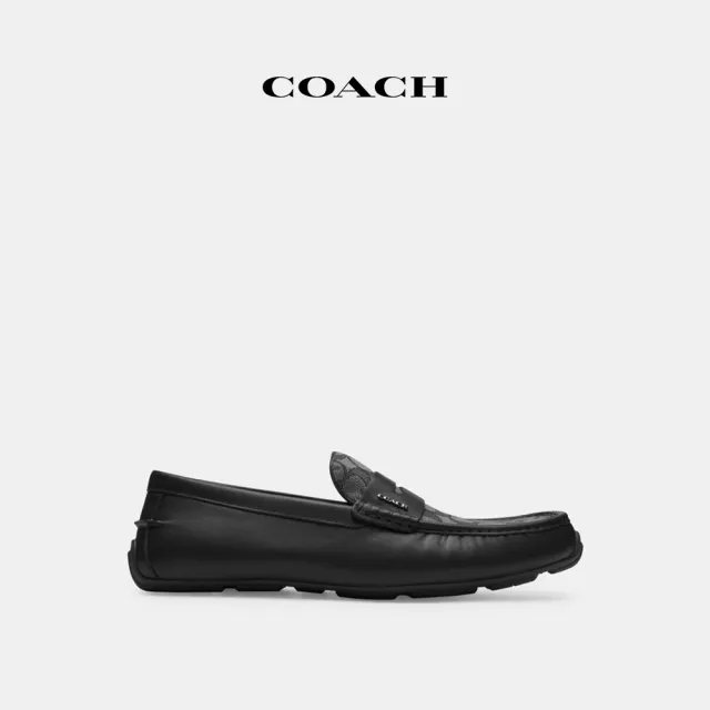 【COACH蔻馳官方直營】LIAM經典Logo平底鞋-黑色(CR886)