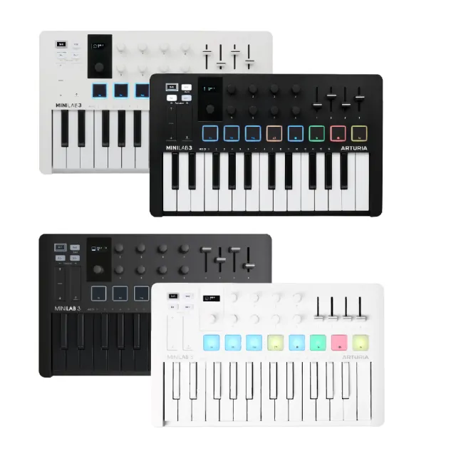 【Arturia】MiniLab MKIII MIDI 控制器(公司貨保證)