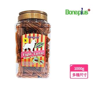 【Bone Plus】起司螺旋六星潔牙棒桶裝1000G(狗零食、狗潔牙、耐咬、寵物潔牙、寵物零食、BonePlus、魔法村)