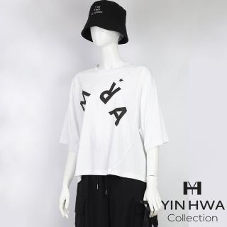 【YIN HWA 盈樺】KARO 率性街頭字母印花上衣