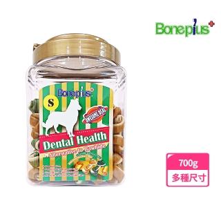 【Bone Plus】綜合雙色潔牙骨結小桶裝700G(狗零食、狗潔牙、耐咬、寵物潔牙、寵物零食、BonePlus、魔法村)