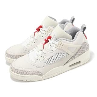 【NIKE 耐吉】休閒鞋 Jordan Spizike Low 男鞋 米白 Coconut Milk 皮革 爆裂紋(FQ1759-100)