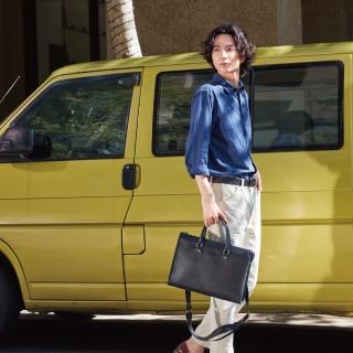 【Crocodile】鱷魚皮件 公事包推薦 真皮筆電包 可手提/斜背 0104-10501-黑色(Titan 2系列 質感時尚單品)
