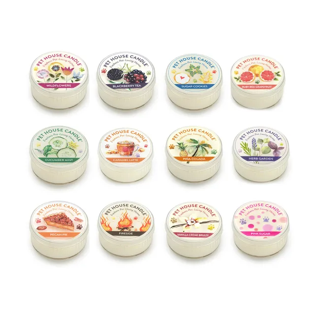 【PET HOUSE】室內除臭寵物香氛小蠟燭43g(美國製/寵物除臭/適合犬貓/寵物香氛/天然無毒配方/交換禮物)
