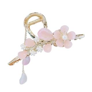 【巴黎精品】現貨+預購 髮夾合金髮飾(花朵流蘇珍珠抓夾女飾品a1gh19)