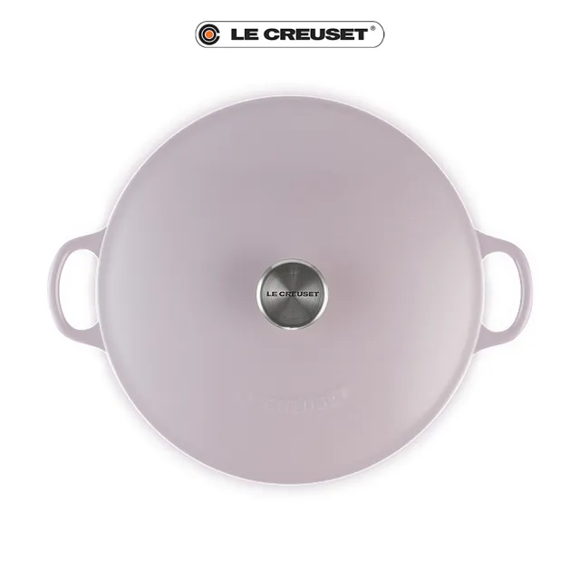 【Le Creuset】琺瑯鑄鐵鍋媽咪鍋26cm(薰衣草-鋼頭)