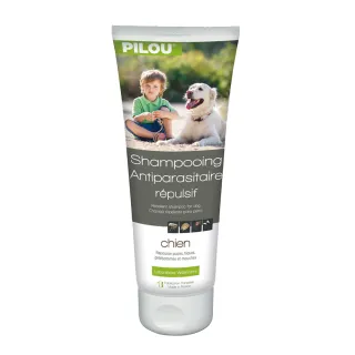 【Pilou 法國皮樂】第二代加強升級配方-非藥用防蚤蝨洗毛精-成型犬用-250ml(防蚤蝨防蚊)