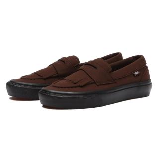 【VANS】樂福鞋 V196CF FDG Loafer 男鞋 女鞋 深棕 可可色 麂皮 流蘇 休閒鞋(6664040003)