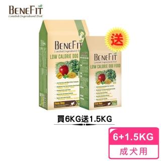 【BENEFIT 斑尼菲】低卡犬糧 6kg +1.5kg(羊肉糙米配方)