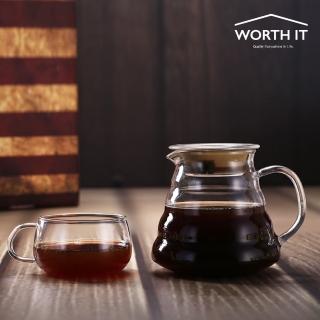 【渥思】雲朵玻璃壺-600ml(附蓋子.咖啡壺.泡茶壺.果茶壺.耐熱玻璃)