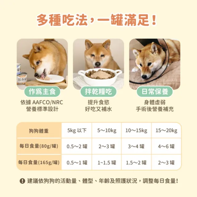 【汪喵星球】熟齡犬低鈉無膠主食罐165g*12入(老犬主食罐/狗罐 熟齡犬)