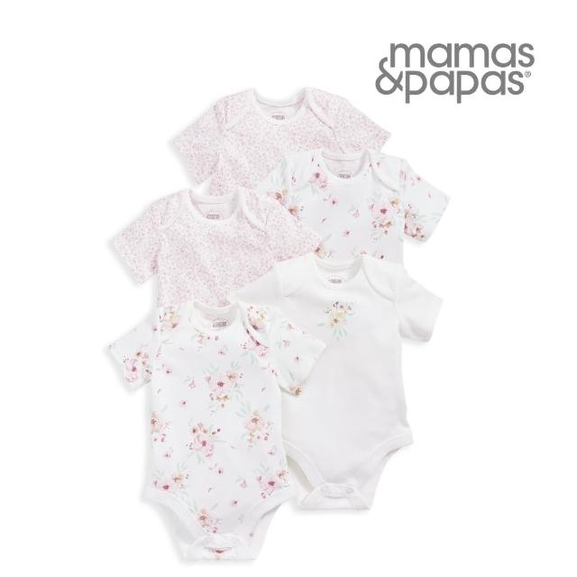 【Mamas & Papas】花廊-短袖包屁衣5件組(5種尺寸可選)