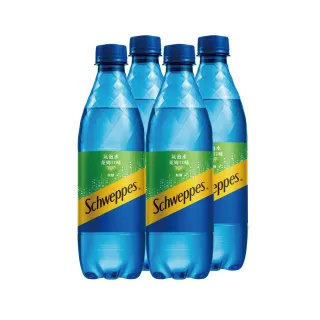 【Schweppes 舒味思】萊姆口味氣泡水 寶特瓶500mlx4入/組