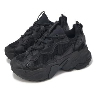 【adidas 愛迪達】休閒鞋 Ozthemis W 女鞋 黑 厚底 增高 全黑 運動鞋 愛迪達(IG1504)