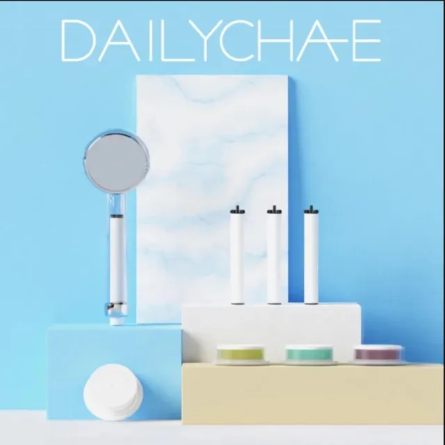 【韓國 DailyCha-E 每日淨】ACF淨水等級 濾菌除氯加壓蓮蓬頭組合