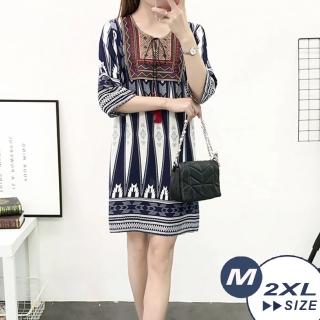 【LANNI 藍尼】現貨 波西米亞風格寬鬆連身裙-6款※(M-2XL/售完不補)