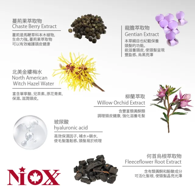 NIOXX烏采植萃洗髮精500mlx3瓶、豐盈活絡頭皮水100mlx3瓶