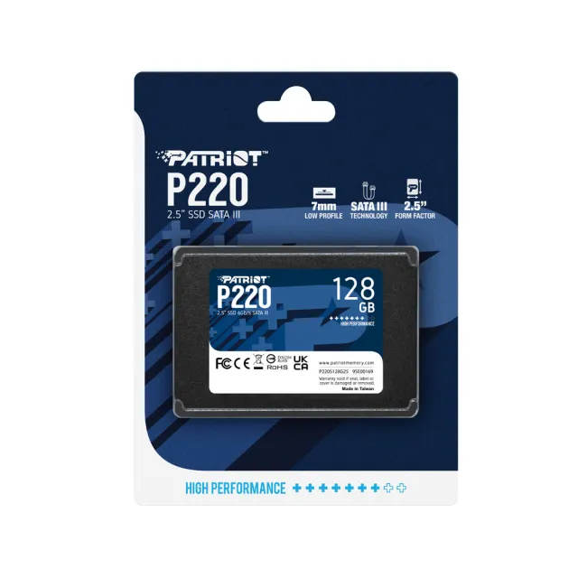 【PATRiOT 博帝】P220 SATA III 2.5吋 128GB SSD固態硬碟