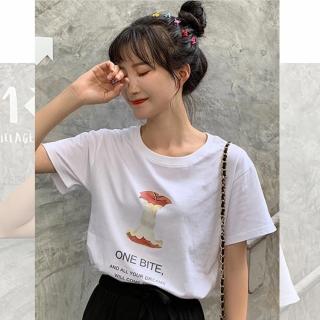 【LANNI 藍尼】現貨 韓版寬鬆水果印花短T恤※(外套/短袖/上衣/售完不補)