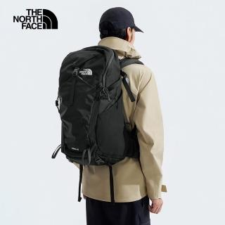 【The North Face 官方旗艦】北面男女款黑色DWR防潑水大容量後背包｜87C34GZ(筆電包/登山包)