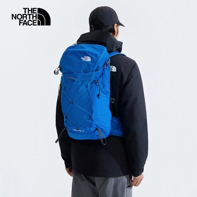 【The North Face 官方旗艦】北面男女款藍色DWR防潑水大容量多功能後背包｜87C84JB