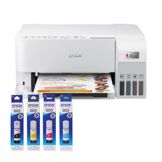 【EPSON】搭1組T00V原廠1黑3彩墨水★L3556 三合一Wi-Fi 智慧遙控連續供墨複合機(2年保固組)