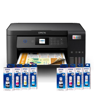 【EPSON】搭2組T03Y原廠1黑3彩墨水★L4260 高速三合一WIFI連續供墨印表機(3年保固組)