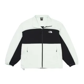 【The North Face 官方旗艦】北面男款綠黑拼接DWR防潑水外套｜83US7FO