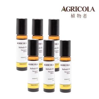 【Agricola 植物者】紫薄荷舒緩滾珠精油10ml x6入組(天然複方香氛 歐薄荷涼感精油棒)