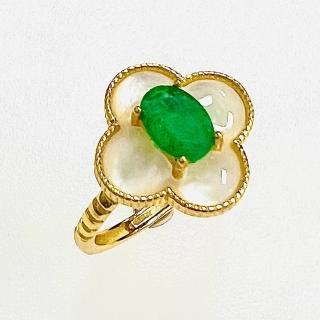 【金虹珠寶】天然祖母綠戒指(活圍)