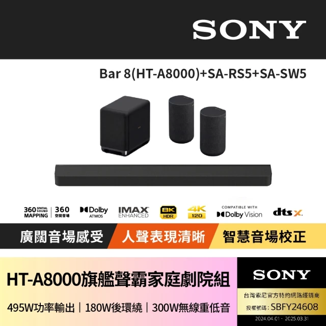 SONY 索尼 BRAVIA Theatre Bar 8單件