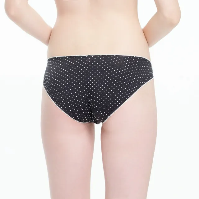 【Gennies 奇妮】哺乳內衣褲成套 愛俏Mi性感款軟鋼圈內衣 低腰內褲(孕婦內衣 上開扣 孕婦內褲 黑 A26B36)