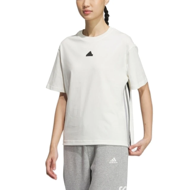 adidas 愛迪達 圓領短袖T恤 SS TEE 女 - JJ1093