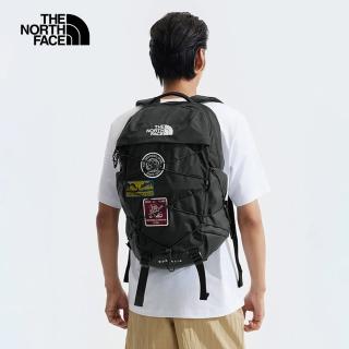 【The North Face 官方旗艦】北面男女款黑色戶外後背包｜52SE56U(筆電包/登山包)