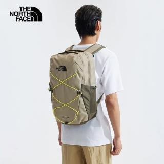 【The North Face 官方旗艦】北面男女款灰色戶外休閒後揹包｜3VXF9O0(筆電包/登山包)