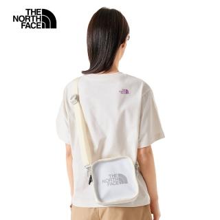 【The North Face 官方旗艦】北面男女款白色品牌LOGO休閒單肩包｜3VWSXOC(斜揹包)