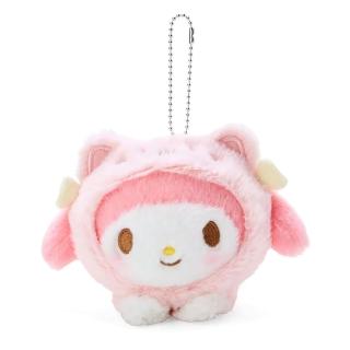 【SANRIO 三麗鷗】貓咪系列 貓咪裝趴姿玩偶吊飾 美樂蒂