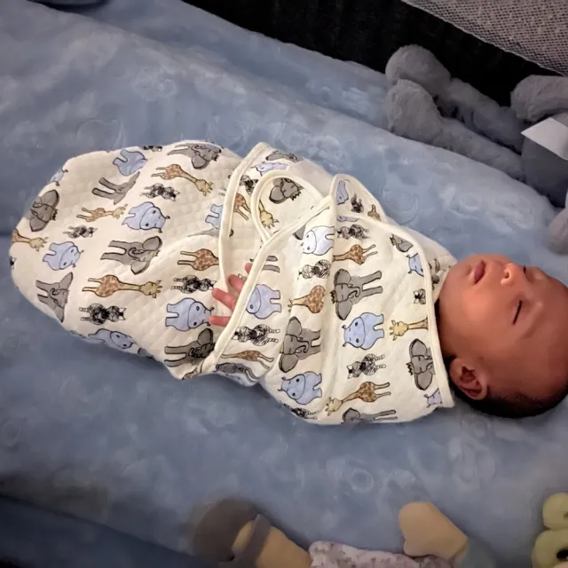 【Hudson Baby】Touched By Nature有機棉可調式懶人包巾(寶寶新生兒浴巾/哺乳巾/推車毯/蓋巾/彌月禮)
