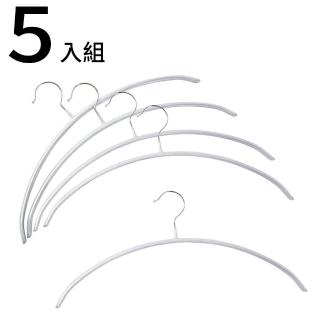 【NITORI 宜得利家居】拱形衣架 防滑衣架 5入 LB2s01 GY 5P(拱型衣架 防滑衣架 衣架)