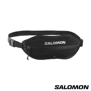 【salomon官方直營】ACTIVE SLING 腰包(黑/金屬灰)