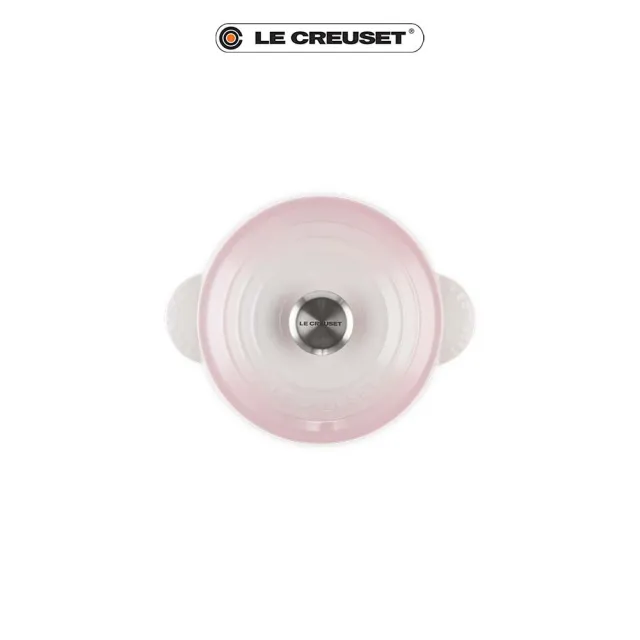 【Le Creuset】萬用窈窕琺瑯鑄鐵鍋 18(貝殼粉-鋼頭)