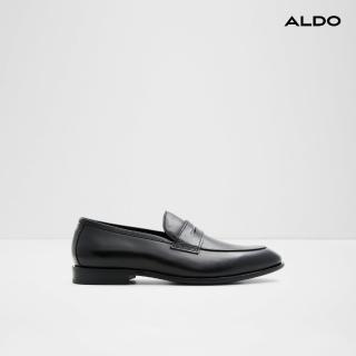 【ALDO】DARRIS-經典舒適真皮樂福紳士鞋-男鞋(黑色)