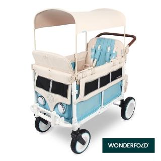 【WonderFold】VW4 福斯聯名多功能推車(耐重135公斤 中大型犬寵物推車 大空間)
