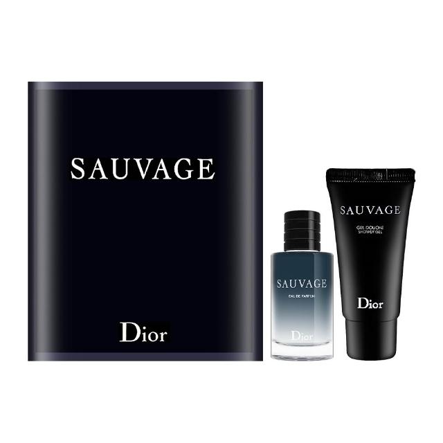 【Dior 迪奧】SAUVAGE曠野之心淡香精經典兩件組禮盒(國際航空版.淡香精10ml+沐浴膠20ml)