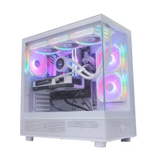 【華碩平台】i9 24核RTX 4060Ti Win11{神帝星W}液晶水冷海景房電競機(i9-14900KF/B760/64G D5/2TB/WiFi6)