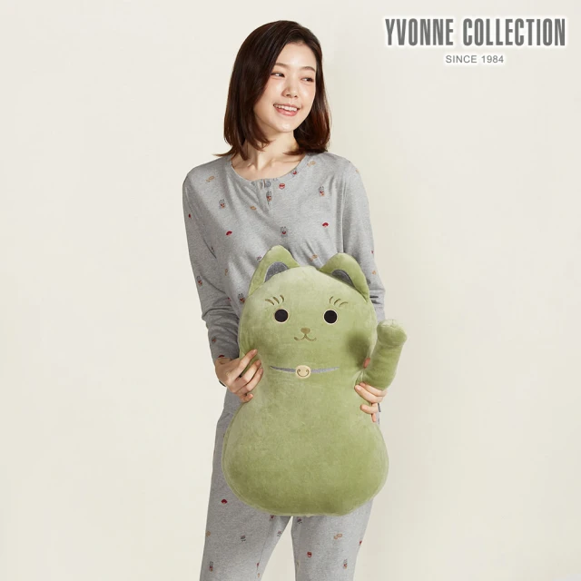 YVONNE 以旺傢飾 招財貓小玩偶-岩石灰品牌優惠