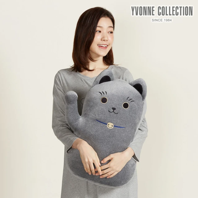 YVONNE 以旺傢飾 招財貓小玩偶-岩石灰品牌優惠