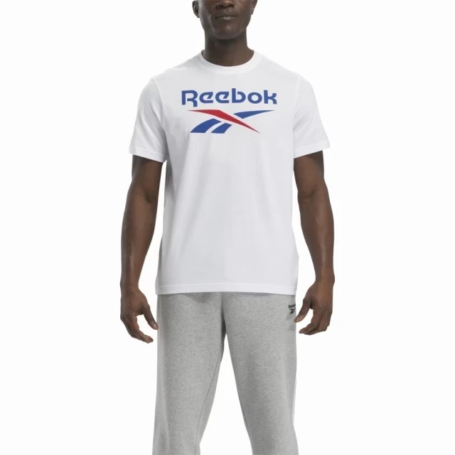 REEBOK Identity Big Logo Tee 男 短袖 上衣 T恤 白(100037049)