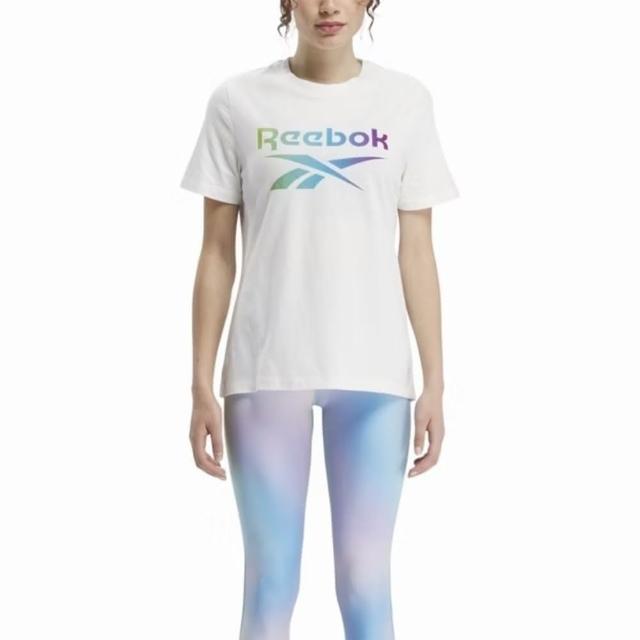 【REEBOK】Gradient Graphic Tee 女 短袖 上衣 T恤 運動 休閒 白(100203705)