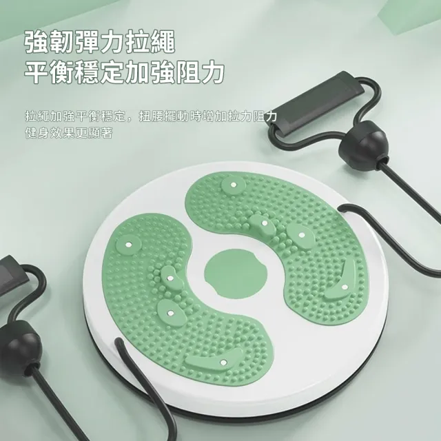 【ZenFlex】二合一按摩運動扭腰盤 減肥瘦腰細腿瘦身盤